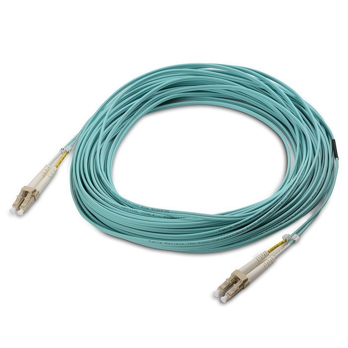 Cable Matters 10Gb 40Gb Multimode OM3 Duplex 50/125 OFNP Fiber Patch Cable LC to LC - 10m N42