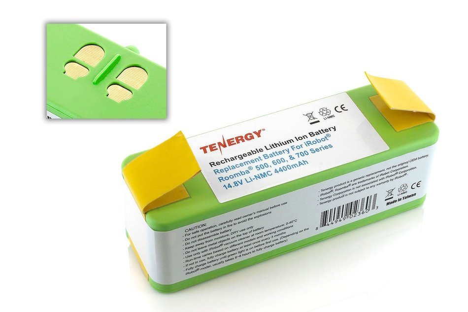 Tenergy Replacement Battery for iRobot R3 500, 600, 700 & 800 series 14.4V APS Battery N22