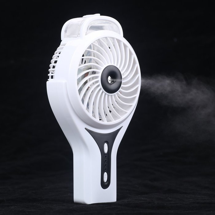 Handheld Misting Fan Portable Mini Battery Fan Personal Rechargeable Mist Humidifier for Beauty, Home 3 Speeds... N5