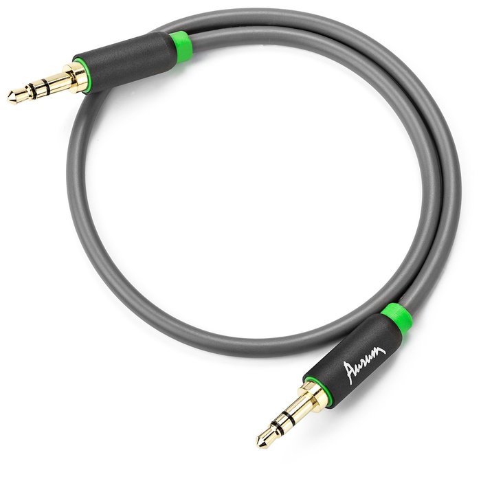 Aurum Cables Male to Male 3.5mm Universal 24K Gold Plated Auxiliary Audio Stereo Cable with 4 6.35mm Male to 3.5mm... N23
