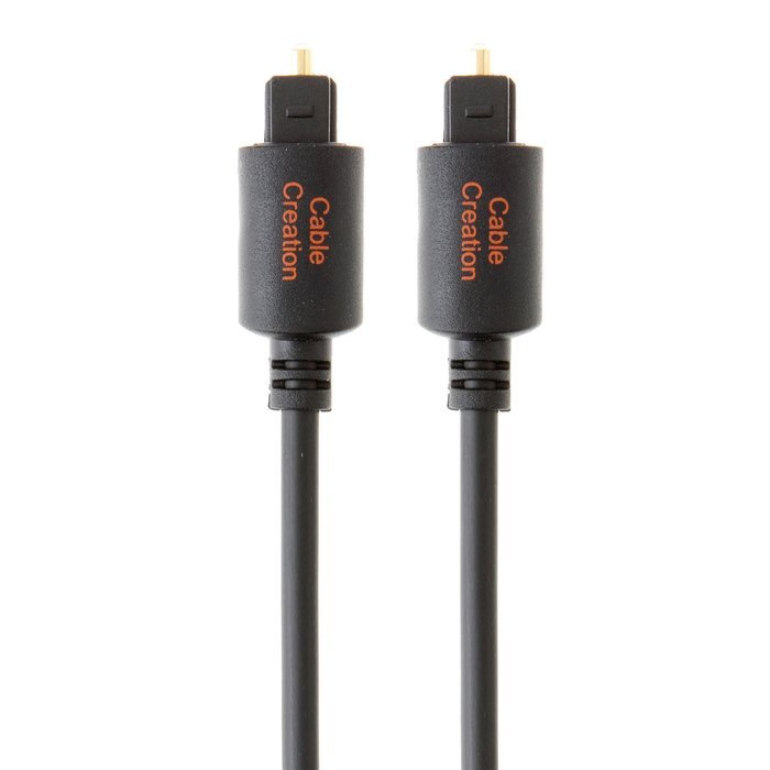 CableCreation (50Feet) Slim Toslink Optical Digital Audio Cable OD:4.0mm Molded Black N5