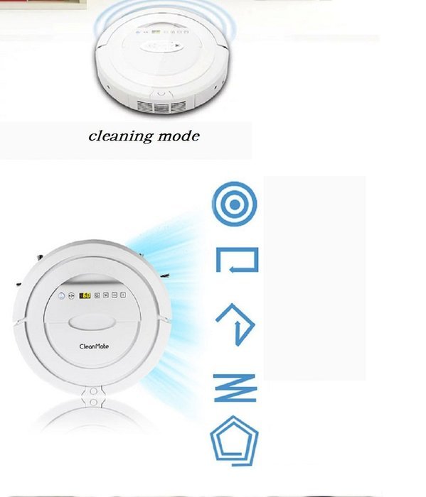 Revesun Q5 White 2016 New Hot Intelligent Robotic Vacuum Cleaner Self Charging Wet Mop Floor Cleaning Robot Auto...