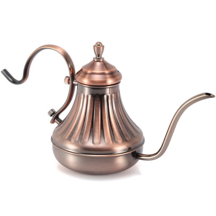 Tina Stainless Steel Pour Over Drip Kettle Coffee Pot Teapot 420ML (420ML) N4