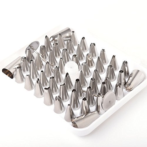 52pcs Icing Piping Nozzles Tips Tool Set Decorating Cake Sugar Craft Fondant Pastry N3