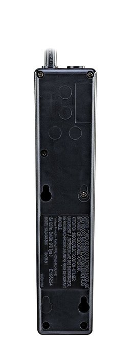 V7 SA0706B-8N6 Home/Office Surge Protector (7 Outlets, EMI-/RFI-Filter, Low profile wall plug, keyhole mounting... N7