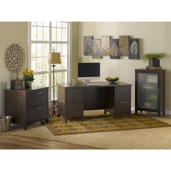 Bush Furniture Somerset Audio Cabinet or Bookcase N4
