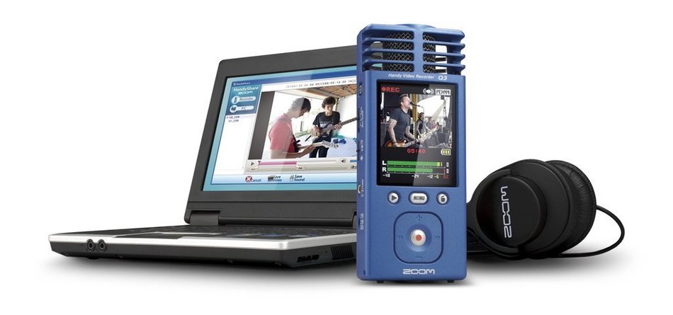 Zoom Q3 Handy Video Recorder (Metal Blue) (Discontinued by Manufacturer)