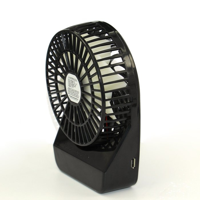 Innobay&reg; Mini Handy Portable Rechargeable Fan Operated by Built-in Lithium Battery, 7 blades, 4 Speeds of Air... N13