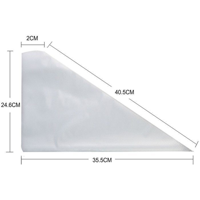 CoZroom Cake Pastry Decorating Bags Icing Piping Bag 16 Inch for Baking D&eacute;cor Cake Cupcake 100 Pieces N2
