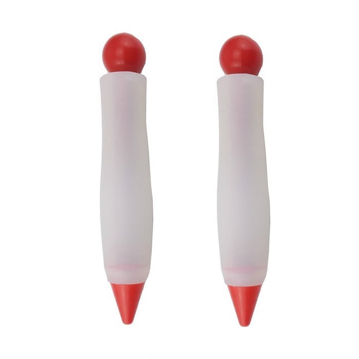 yueton Pack of 2 Silicone Food Writing Pen Cake Cookie Cream Pastry Chocolate Decorating Pen DIY Personalized... N3