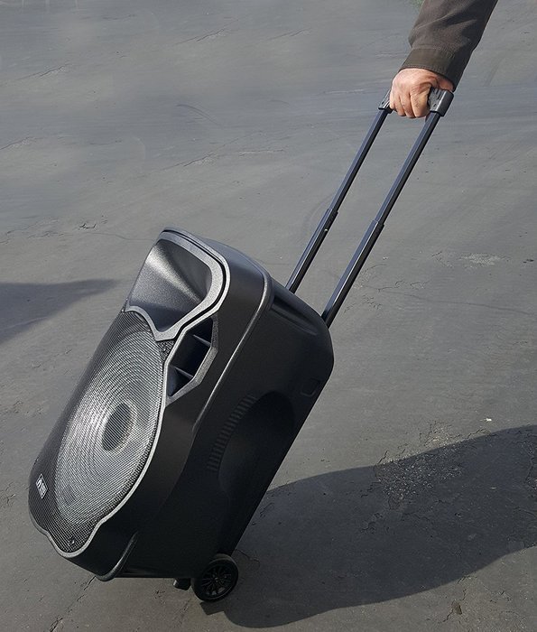 EMB PKL3500 1500W 15" PA Rechargeable Speaker System w/ LED Lights N3
