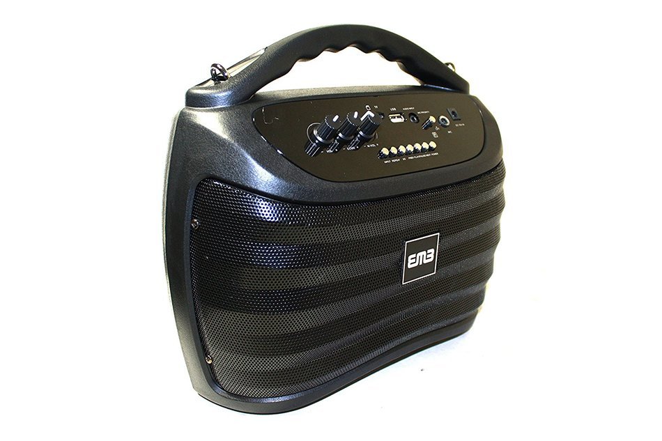 EMB PKX5BT 300W Portable Professional Rechargeable Boom Box Speaker - BLACK N5