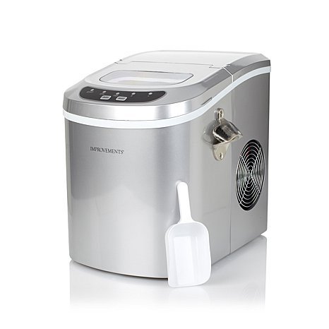 Improvements Portable Ice Maker with Bottle Opener - Silver