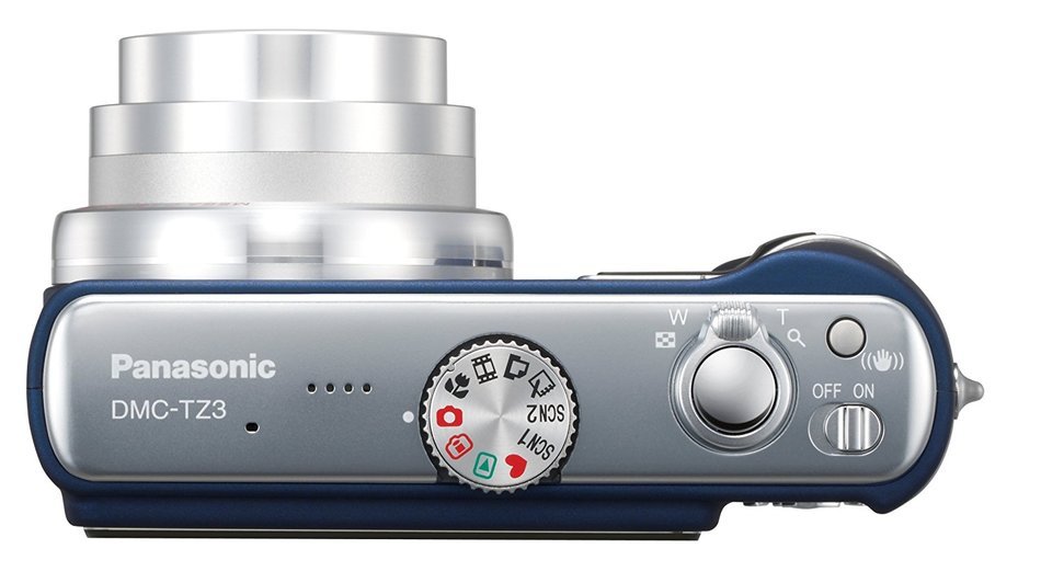 Panasonic Lumix DMC-TZ3A 7.2MP Digital Camera with 10x Optical Image Stabilized Zoom (Blue) N4