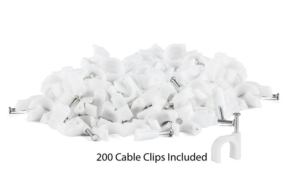 In Wall Speaker Wire | 100 Feet | 12AWG CL3 Rated 2-Conductor Wire White Oxygen Free Copper includes banana plugs... N37