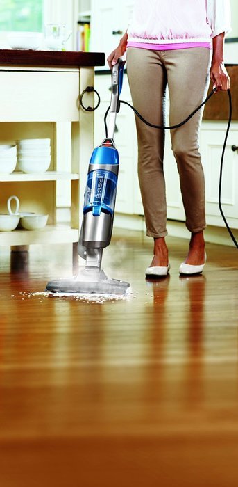 Bissell 1132A Symphony All-in-One Vacuum and Steam Mop (4 Mop Pads Included) N7