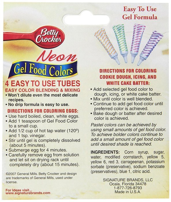 Betty Crocker Food Color Neon Gel N2