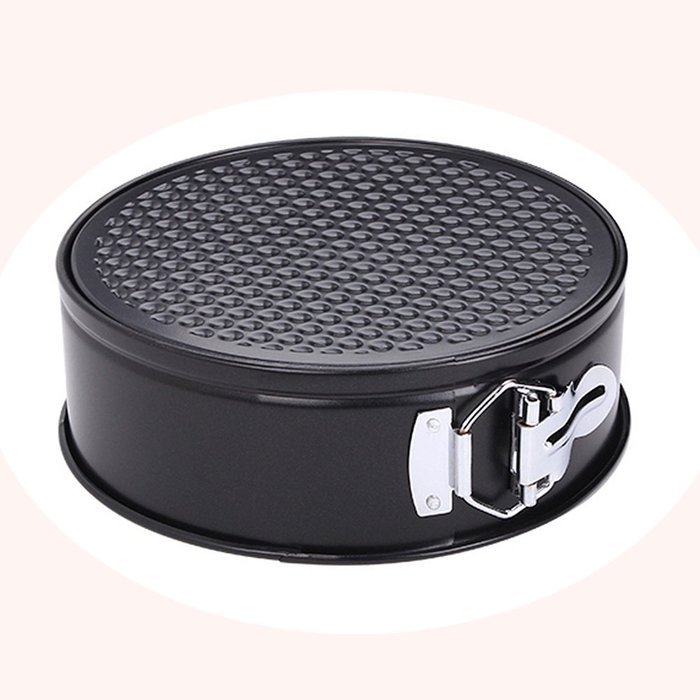 Gabkey 7 inch circular Springform interlocking and leak-proof seal carbon Cake Pan