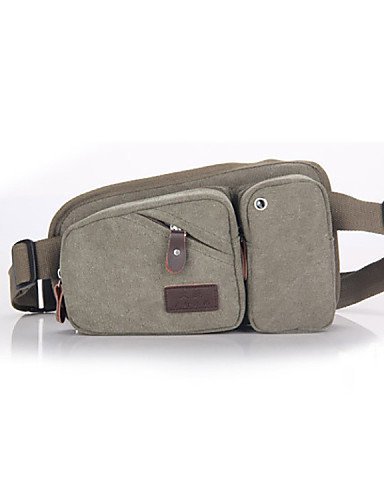 SB@New Men's Canvas Pockets With Headphone Jack Fashion Sports Man Bag , coffee N2
