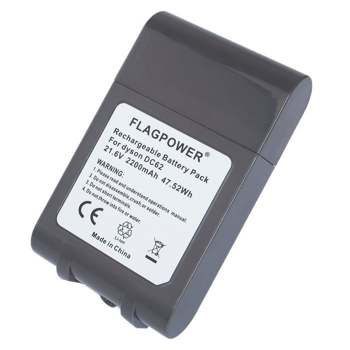 FLAGPOWER 21.6V 2.2Ah Li-ion Battery For Dyson V6 DC58 DC59 DC61 DC62 Animal Handheld Replacement Battery N2