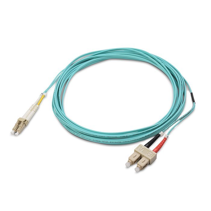 Cable Matters 10Gb 40Gb Multimode OM3 Duplex 50/125 OFNP Fiber Patch Cable LC to LC - 10m N64