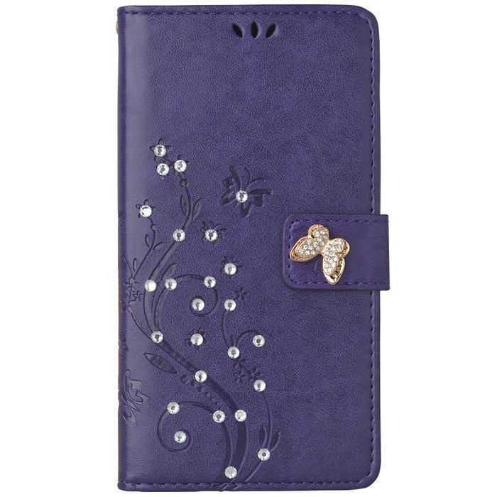 Spritech(TM) LG G Stylo Cellphone Bling Case,PU Leather Wallet Slim Fold Phone Cover 3D Handmade Bling Rhinestone...
