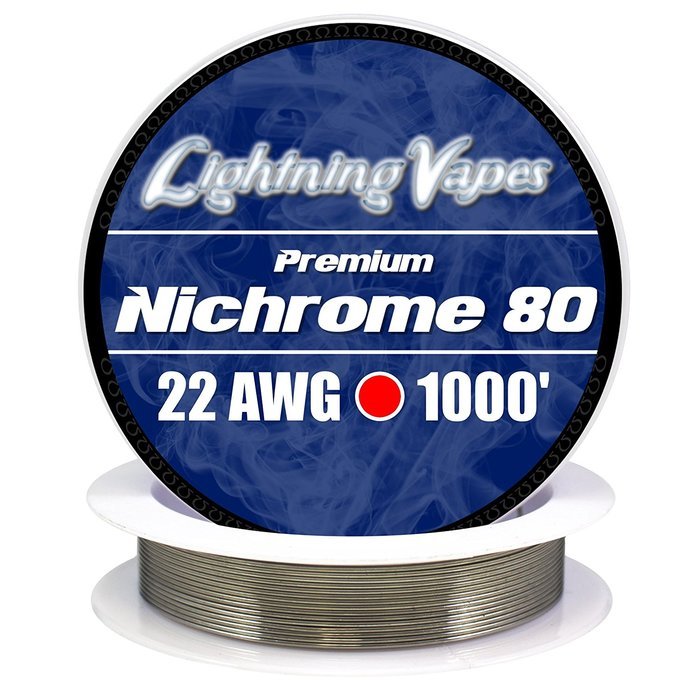 Genuine Lightning Vapes 22 AWG Nichrome 80 Wire 100' N4