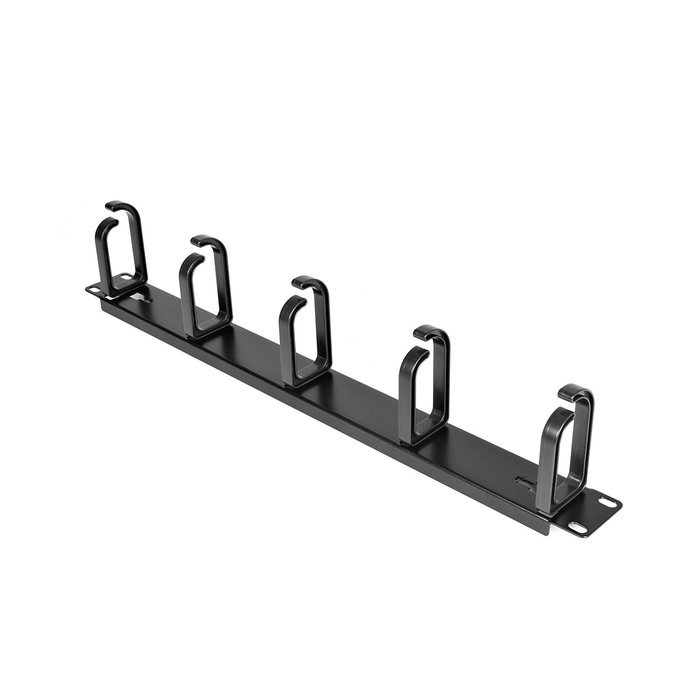 StarTech.com 2U Horizontal Finger Duct Rack Cable Management Panel with Cover CMDUCT2U Black N2