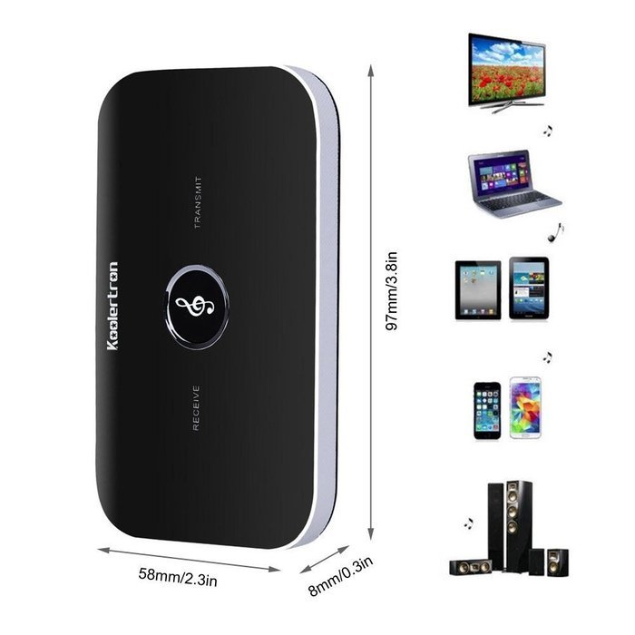 Koolertron Bluetooth Receiving and Transmitting Transmitter and Receiver All-in-one Transceiver APTX Lossless...