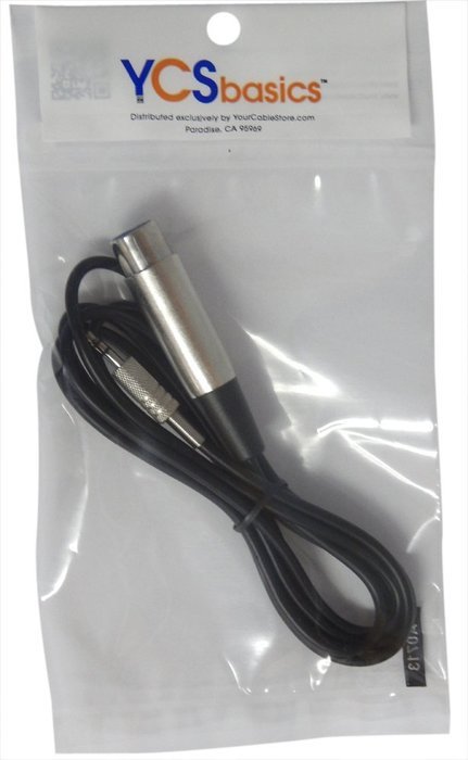 YCS Basics 10 Foot XLR Female To 3.5mm Stereo Male Cable N4