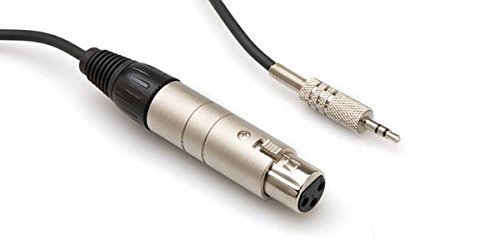 Hosa MIT-176 XLR3F to 1/4 inch TS Impedance Transformer, 6 inch N2