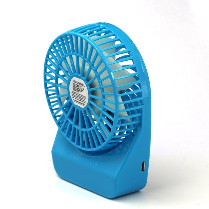 Innobay&reg; Mini Handy Portable Rechargeable Fan Operated by Built-in Lithium Battery, 7 blades, 4 Speeds of Air... N26