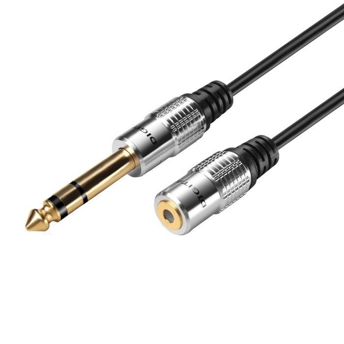 BATIGE Aluminum 6.35mm 1/4 Inch Stereo Plug Male to 3.5mm Stereo Jack Female Socket Headphone Extension Cable... N3