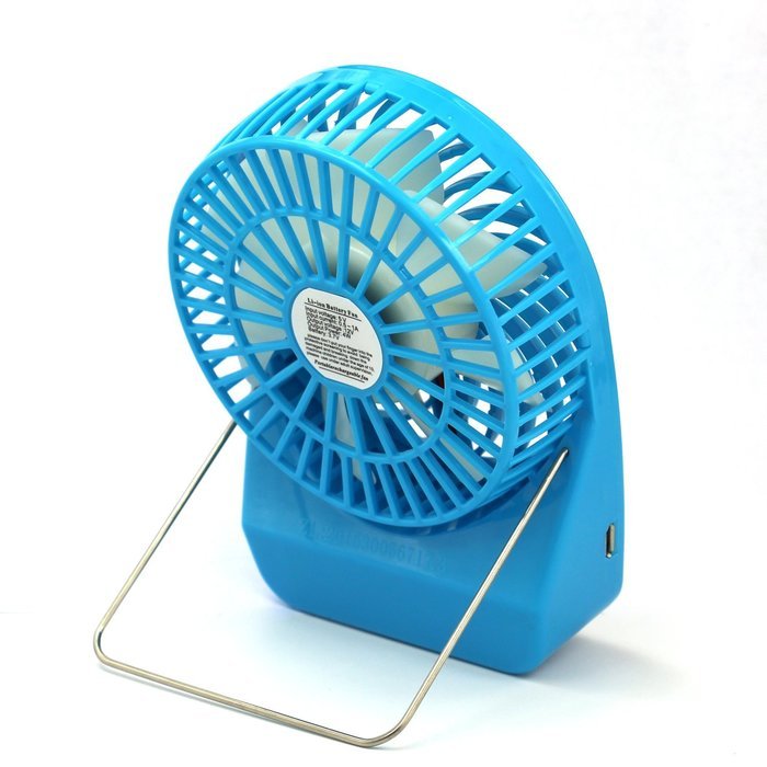 Innobay&reg; Mini Handy Portable Rechargeable Fan Operated by Built-in Lithium Battery, 7 blades, 4 Speeds of Air... N29