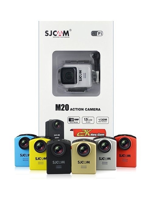 SJCAM M20 Action Camera Wifi Mini Sports Cam Chipset Novatek 96660 (4K/2880*2160,Gyro,166&iexcl;&atilde;A+HD Wide Angle, Adjustable... N8