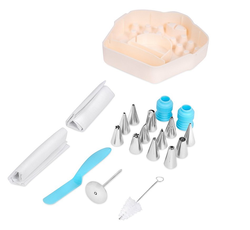 Internet&rsquo;s Best Stainless Steel Cupcake Decorating Tips Set | 12 Decorating Tips | Icing Frosting Dessert Cupcake... N3