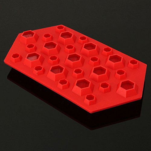 "3D Silicone Diamond Cube Ice Tray Mold Chocolate Mould (Green)" shopping N3
