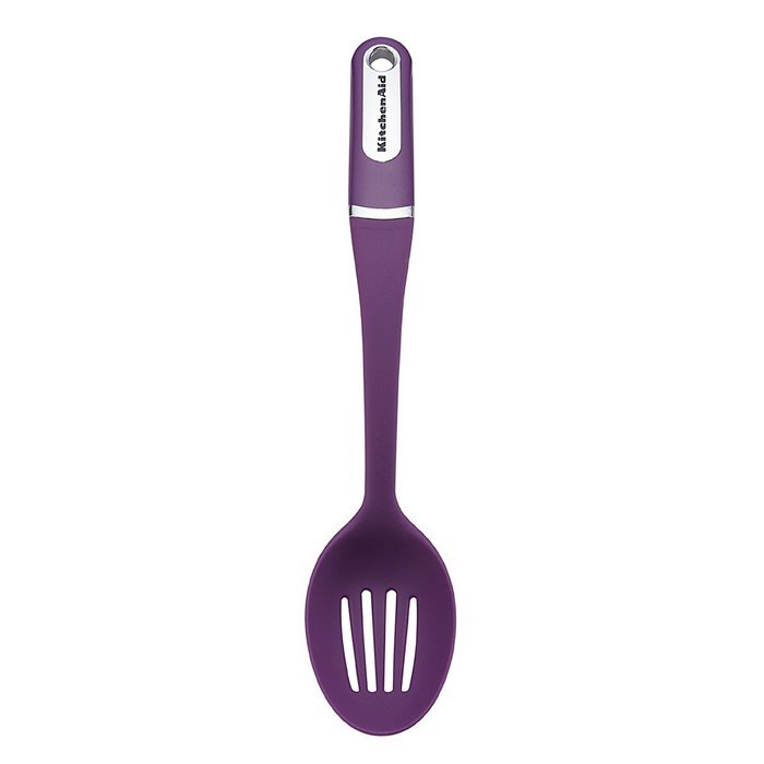 KitchenAid Nylon Slotted Spoon, Black Cherry Purple