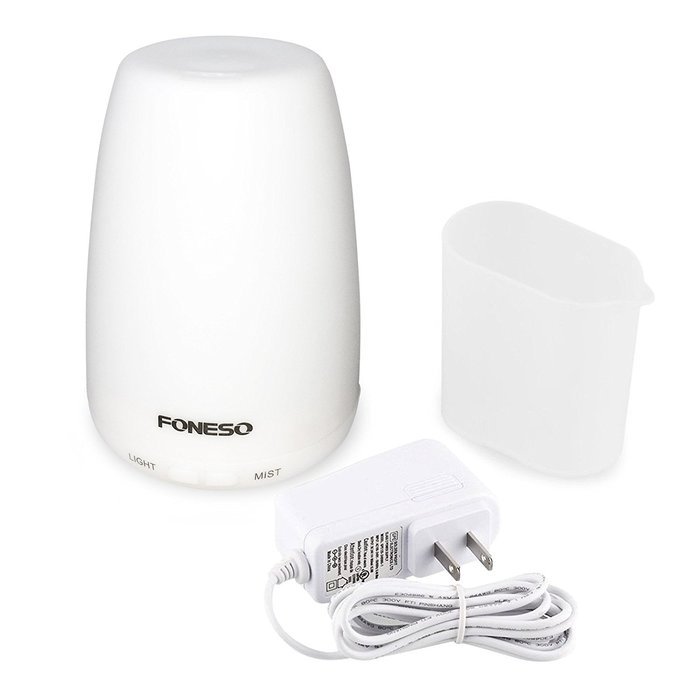 100ml Foneso Essential Oil Diffuser Ultrasonic Aromatherapy Cool Mist Humidifier Whisper Quiet Waterless Auto... N3