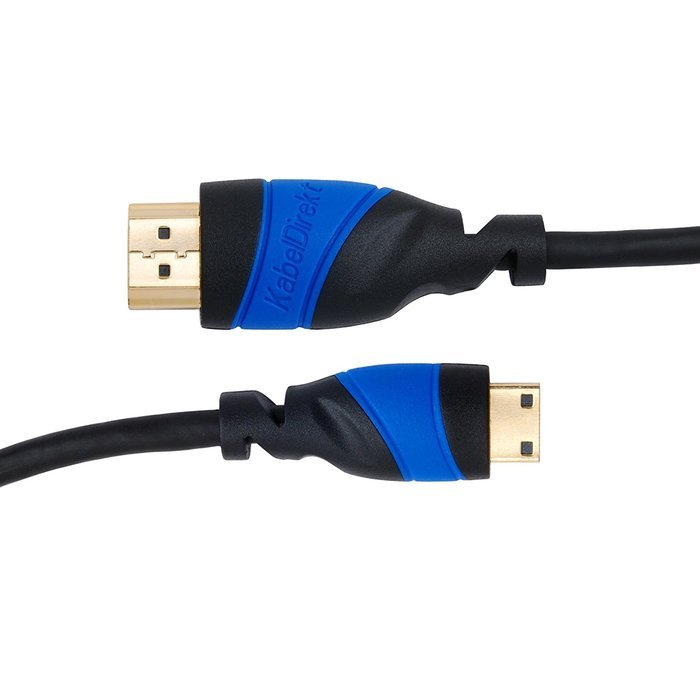KabelDirekt (6 feet) Mini HDMI to HDMI Cable (1080p 4K 3D High Speed with Ethernet ARC) - FLEX Series N2