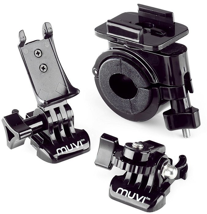 Veho VCC-A006-PHM Professional Handlebar and Helmet Mount for MUVI Atom and MUVI Atom NPNG (Black) N3