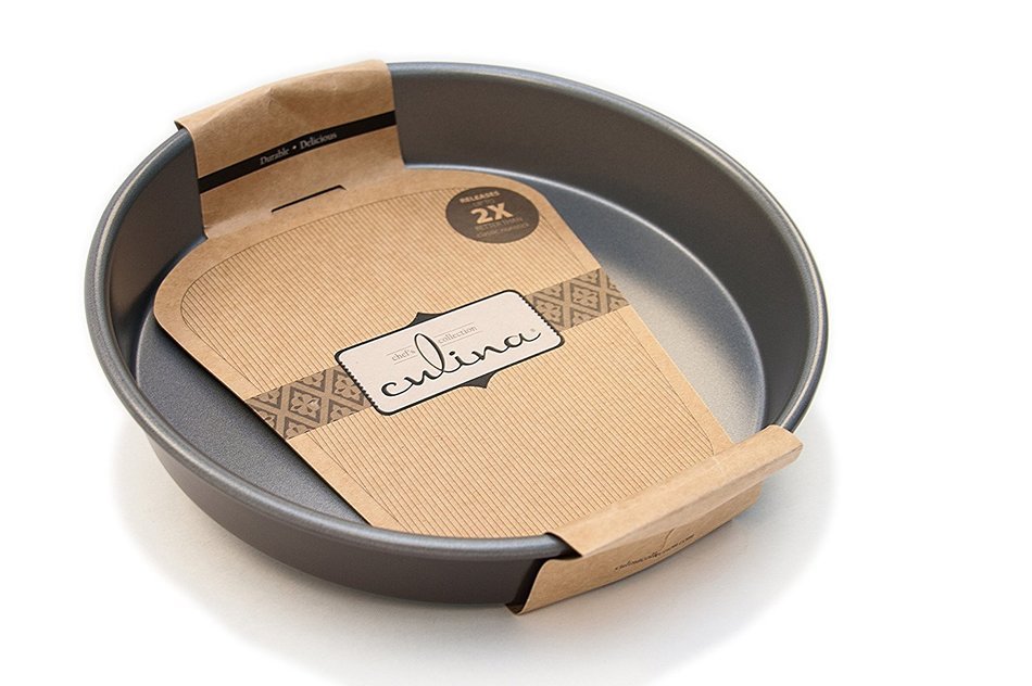 Bakeware by Culina Premium 9" Nonstick Double Layer Round Cake Pan N2