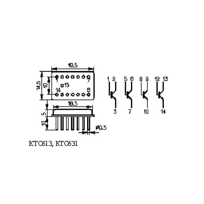 Transistor KTS613B (2TS613B) USSR 2 pcs