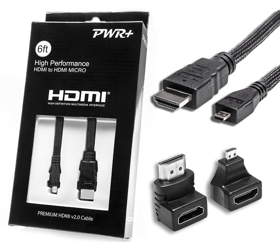 Pwr+&reg; Extra Long 12 Feet Micro-HDMI-Cable for Lenovo Yoga 2 Pro 3 Yoga 700 710, Lenovo N20P Chromebook, Ideatab... N11
