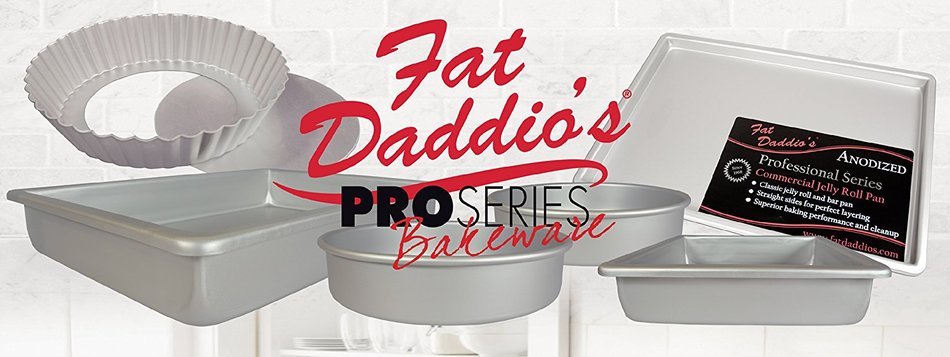 Fat Daddio's Anodized Aluminum Square Cake Pan, 12 Inches by 12 Inches by 2 Inches