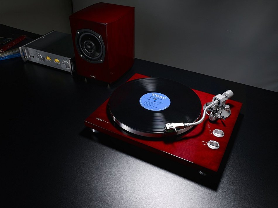 TEAC analog turntable Cherry TN-350-CH N6
