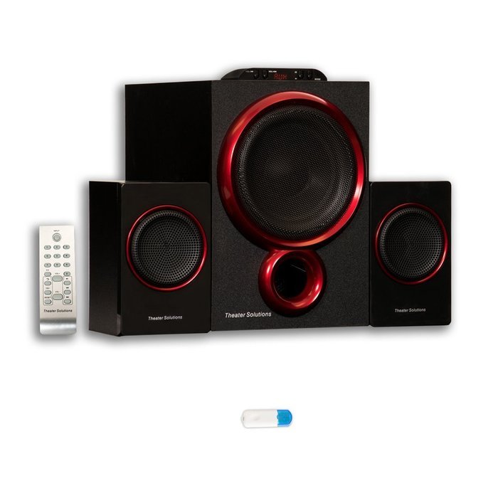 Theater Solutions TS212 Powered 2.1 Speaker System Multimedia with Bluetooth
