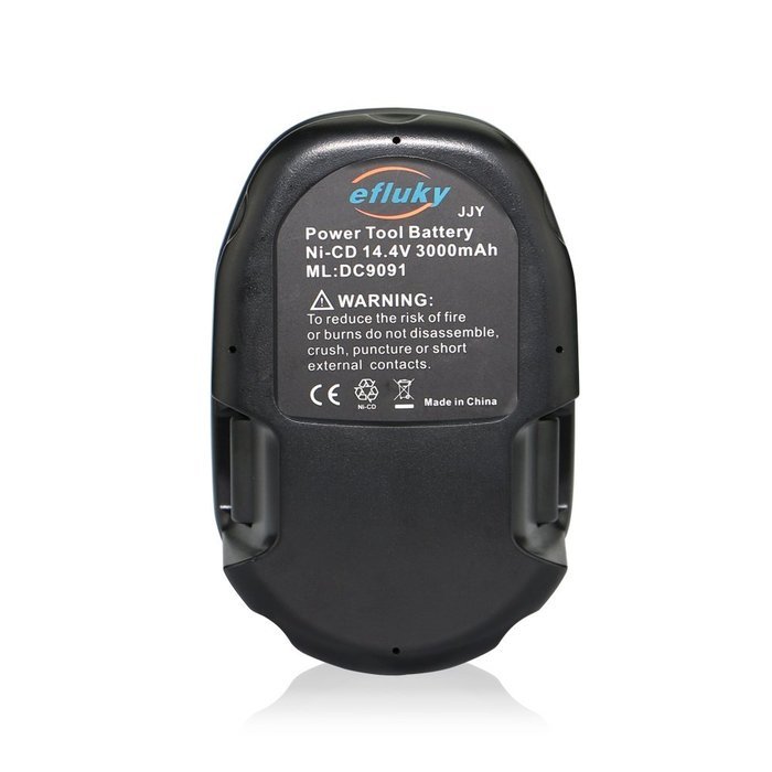 efluky 2Pack 3.0Ah 14.4V Power Tool Replacement Battery for Dewalt DC DW Series DC9091 DE9038 DE9091 DE9092 DE9094... N3