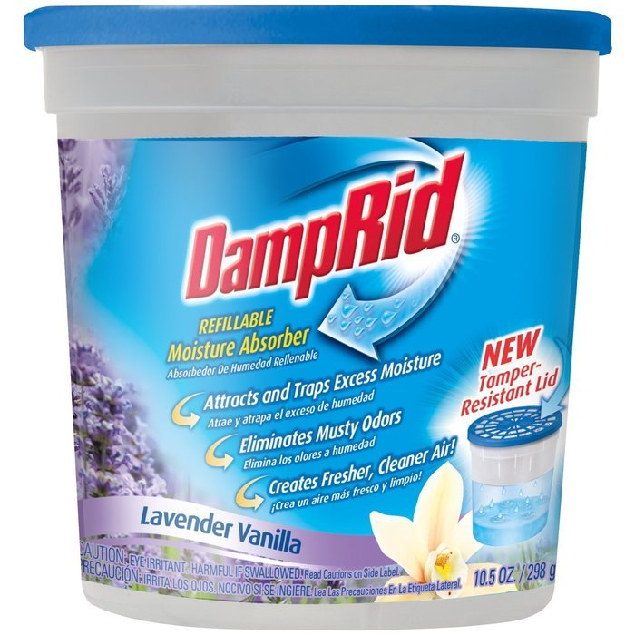 DampRid FG01LV Moisture Absorber, Lavender Vanilla, 10.5-Ounce