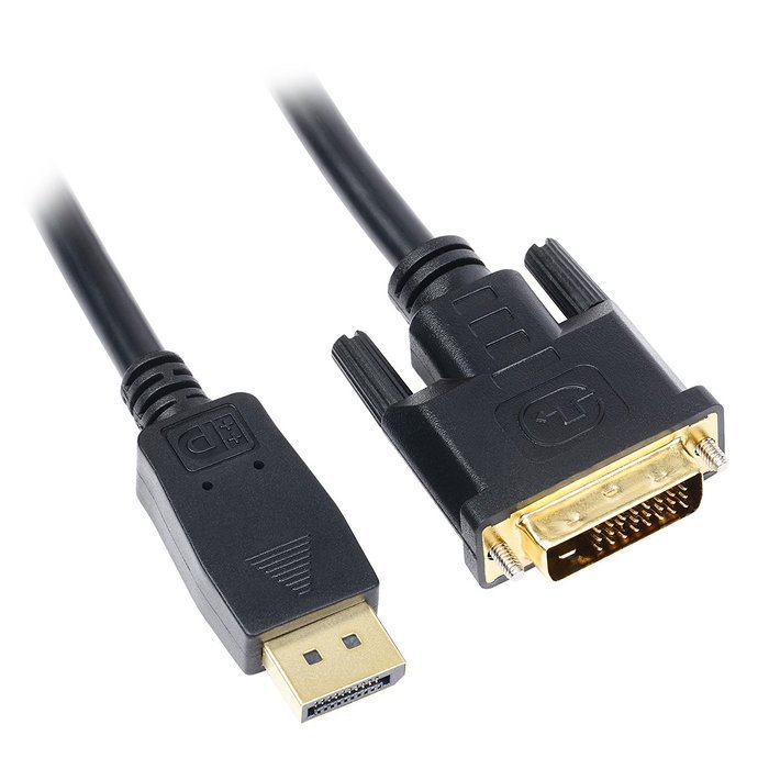 BuyCheapCables® 6 Feet Gold Plated High Quality DisplayPort to DVI-D ...